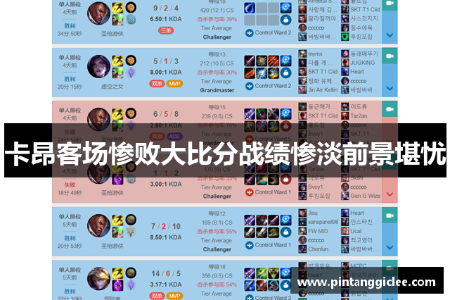 卡昂客场惨败大比分战绩惨淡前景堪忧